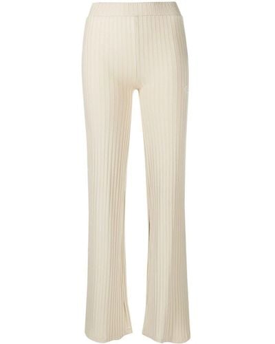 Calvin Klein Pantalon slim en maille à design nervuré - Neutre