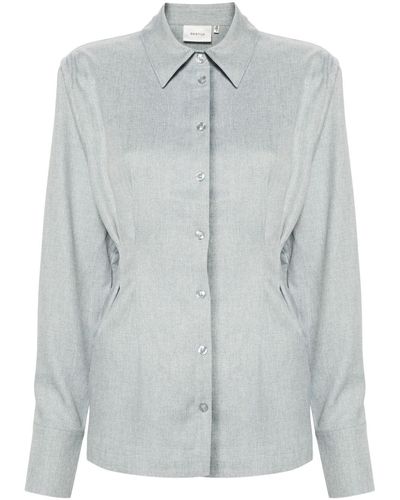 Gestuz Chemise CimmaGZ en jean - Gris