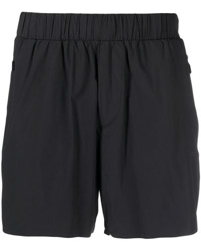 BOSS Elasticated-waist Thigh-length Shorts - Black
