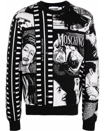 Moschino ロゴ セーター - ブラック