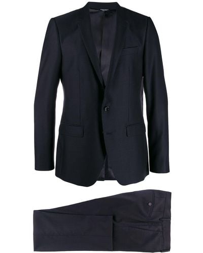 Dolce & Gabbana Martini-fit Virgin Wool Suit - Blue