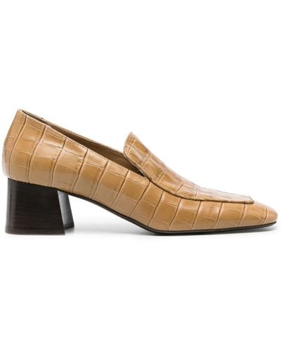 Totême The Block-heel 55mm Loafers - Natural