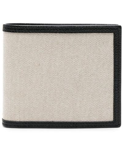 Thom Browne Bi-fold Canvas Wallet - White