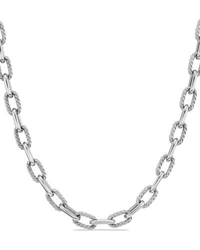 David Yurman Sterling Silver Madison Chain Necklace - Metallic