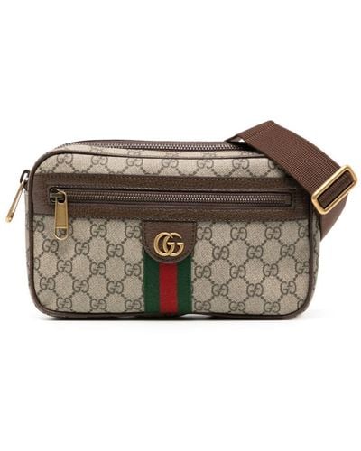 Gucci Ophidia GG Belt Bag - Brown