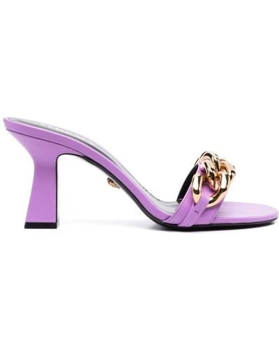 Versace Chain-link Mule Sandals - Pink