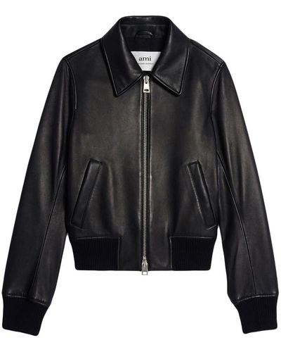 Ami Paris Leather jackets for Women | Online Sale up to 47% off | Lyst