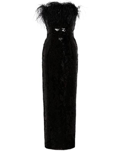 16Arlington Samare Sequined Gown - Black