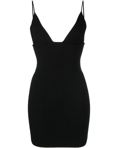DSquared² V-neck Mini Dress - Black