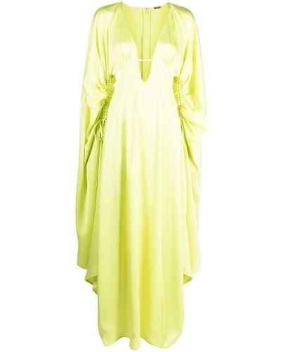 Cult Gaia Winona Satin-finish Long Dress - Yellow