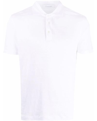 Cruciani Getailleerd Poloshirt - Wit