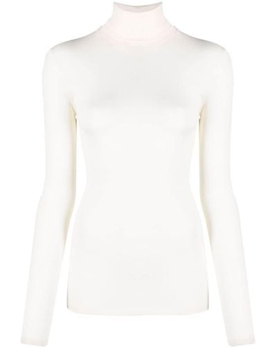 Hanro Jersey con cuello estilo polo - Blanco