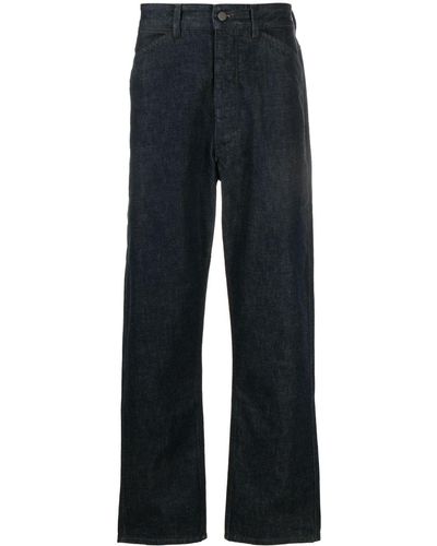 Lemaire Straight-leg Cut Cotton Jeans - Blue