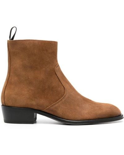 Giuseppe Zanotti 40mm Suede Ankle Boots - Brown