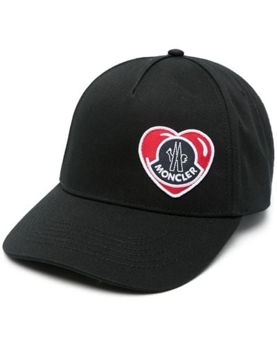 Moncler Mütze mit Logo-Patch - Schwarz