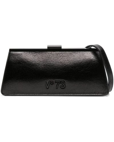 V73 Crow Sports Laminated Clutch Bag - Black
