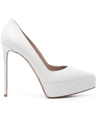 Le Silla Uma 140mm Leather Court Shoes - White
