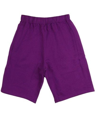 KENZO Boke Flower Cotton Shorts - Purple