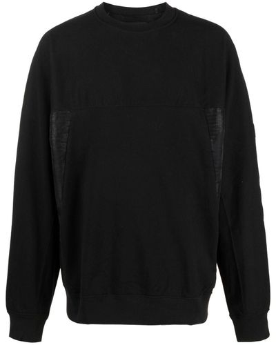 Y-3 X adidas Sweatshirt mit Logo-Patch - Schwarz