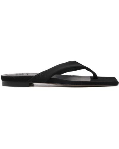 Tela Mesh-design leather sandals - Schwarz