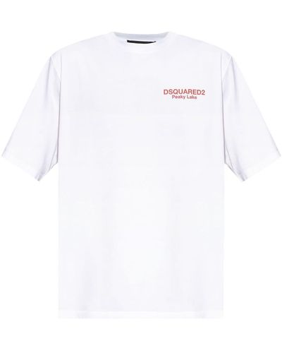 DSquared² Graphic-print Jersey T-shirt - White