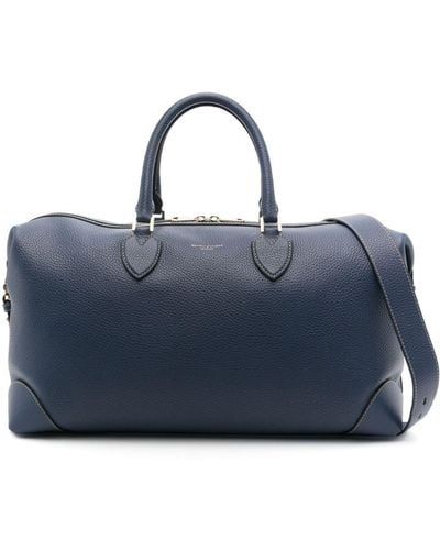 Aspinal of London The Resort Leather Holdall - Blue
