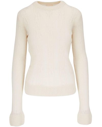 Khaite The Sherene Cable-knit Sweater - Natural