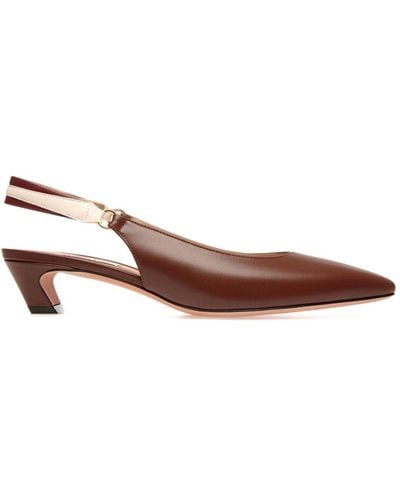 Bally Sylt Nappa Leather Pumps - Brown