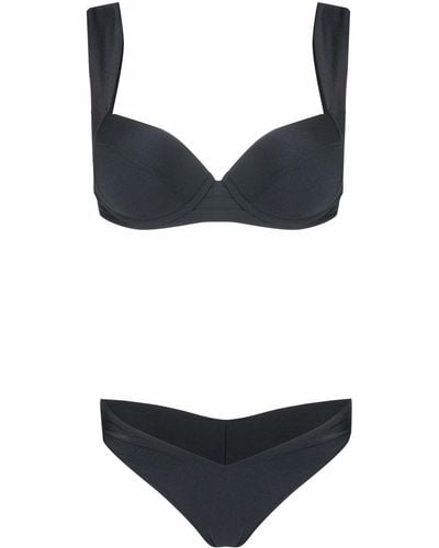 Noire Swimwear Bikini mit Bügeln - Schwarz