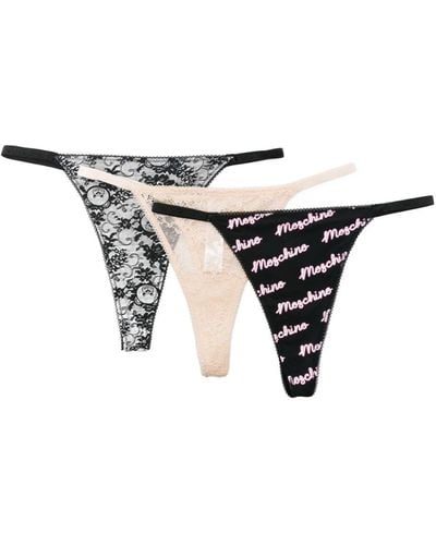 New Women's MOSCHINO Pink Leopard Bear Underwear Short Panty Size S