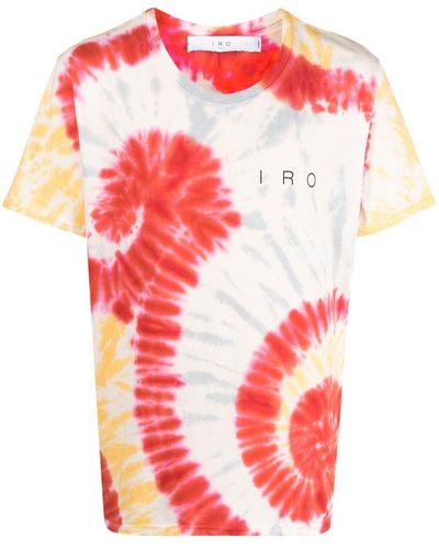 IRO T-shirt Met Tie-dye Print - Rood