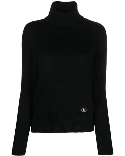 Valentino Garavani Vlogo Signature Cashmere Sweater - Black