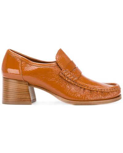 Lathbridge By Patrick Cox Stacked Heel Loafers - Brown