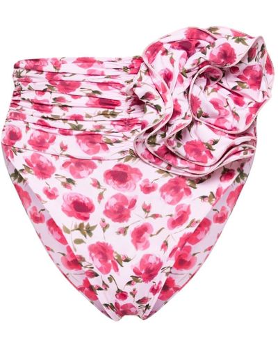 Magda Butrym Floral-print Bikini Bottom - Pink