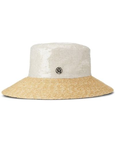 Maison Michel New Kendall Straw Cloche Hat - Natural