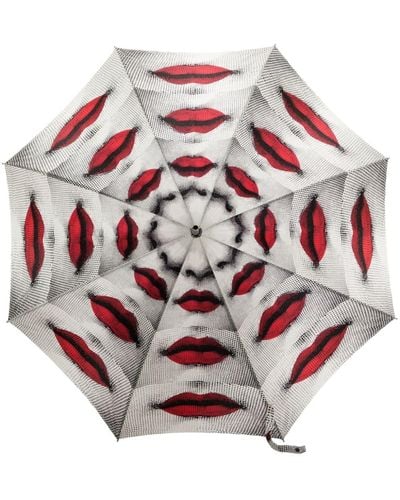 Fornasetti Paraplu Met Abstracte Print - Roze