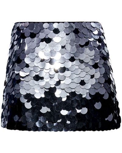 Alice + Olivia Rubi Sequin-embellished Straight Skirt - Blue