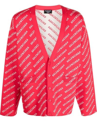 Balenciaga Vest Met Logoprint - Rood