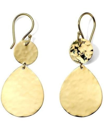 Ippolita 18kt Yellow Gold Classico Crinkle Snowman Earrings - Metallic