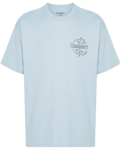 Carhartt Ablaze Cotton T-shirt - Blue