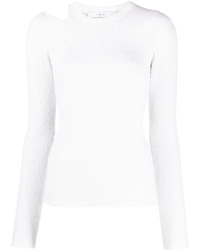 IRO Pull Baiyo à détails de perforations - Blanc