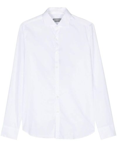 Canali Hemd mit Eton-Kragen - Weiß