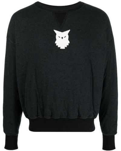 Maison Margiela Animal Totem Sweatshirt mit Patch - Schwarz