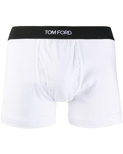 Tom Ford Bóxer con logo en la cinturilla - Blanco