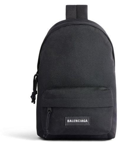 Balenciaga Explorer Canvas Backpack - Blue