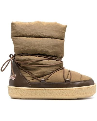 Isabel Marant Zimlee Padded Snow Boots - Natural