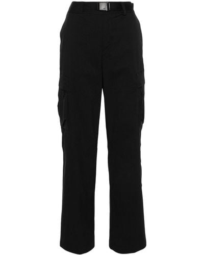 The North Face Logo-Print Straight Trousers - Black