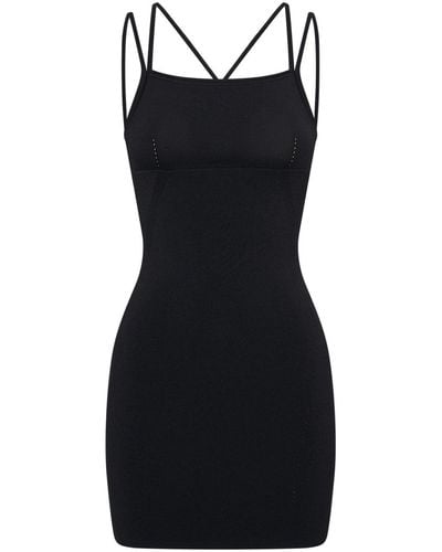 Dion Lee Spaghetti-strap Mini Dress - Black