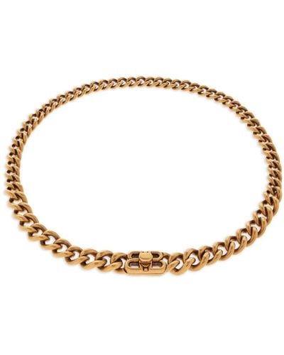 Balenciaga Monaco Chain Necklace - Metallic