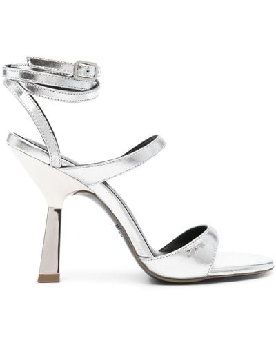 Patrizia Pepe 110mm Leather Sandals - White